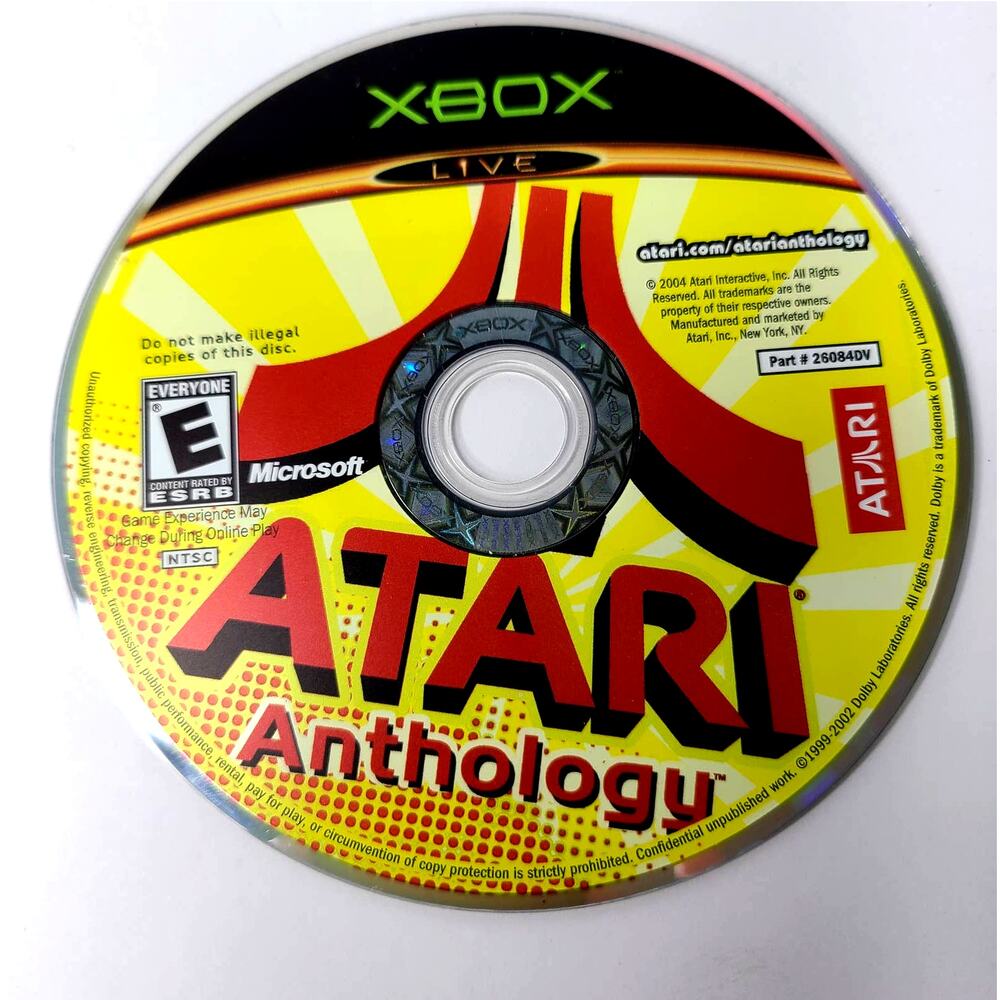 Atari Anthology Microsoft Xbox 2004 Disc Only Video Game Tested & Working
